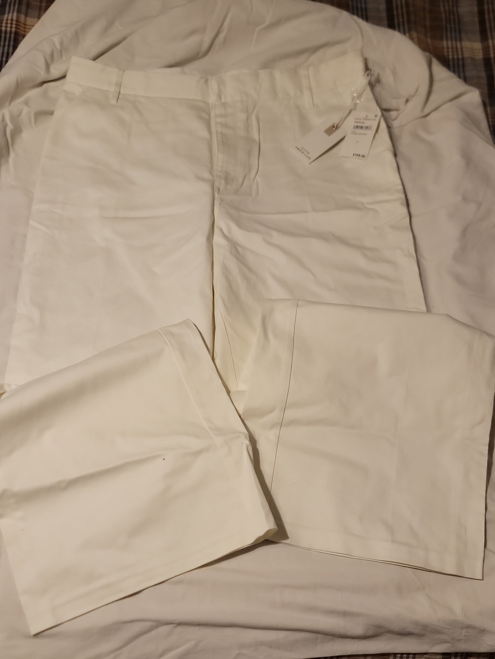 Good American White Wide Leg Trousers